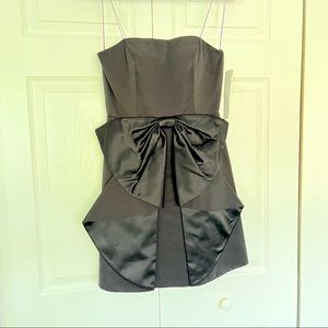 Adrian Mattox Black Bow Party Dress